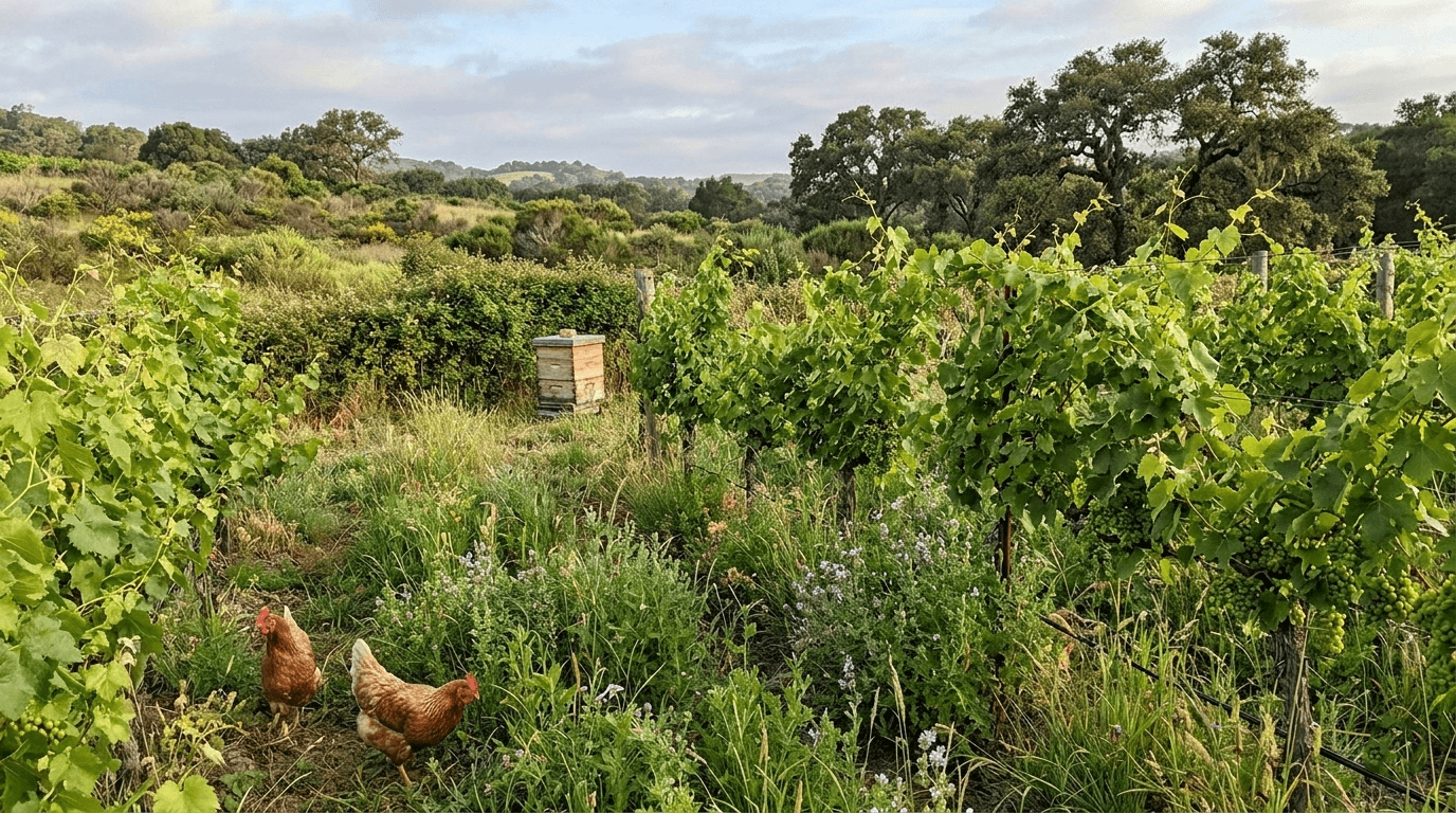 Unfiltered natural wine being poured into a glass